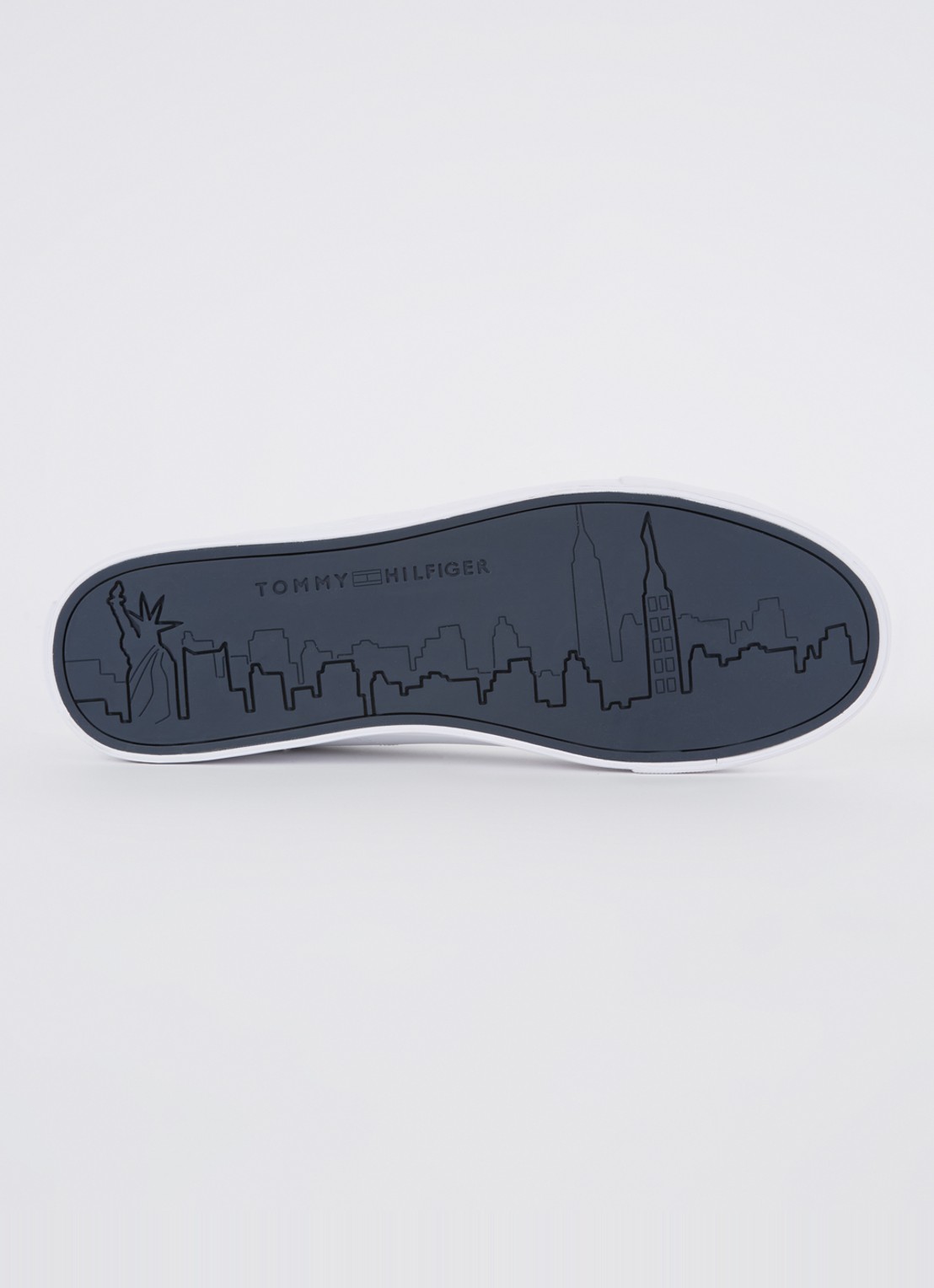 Tommy Hilfiger Essential sneaker van leer - detail 4 wit