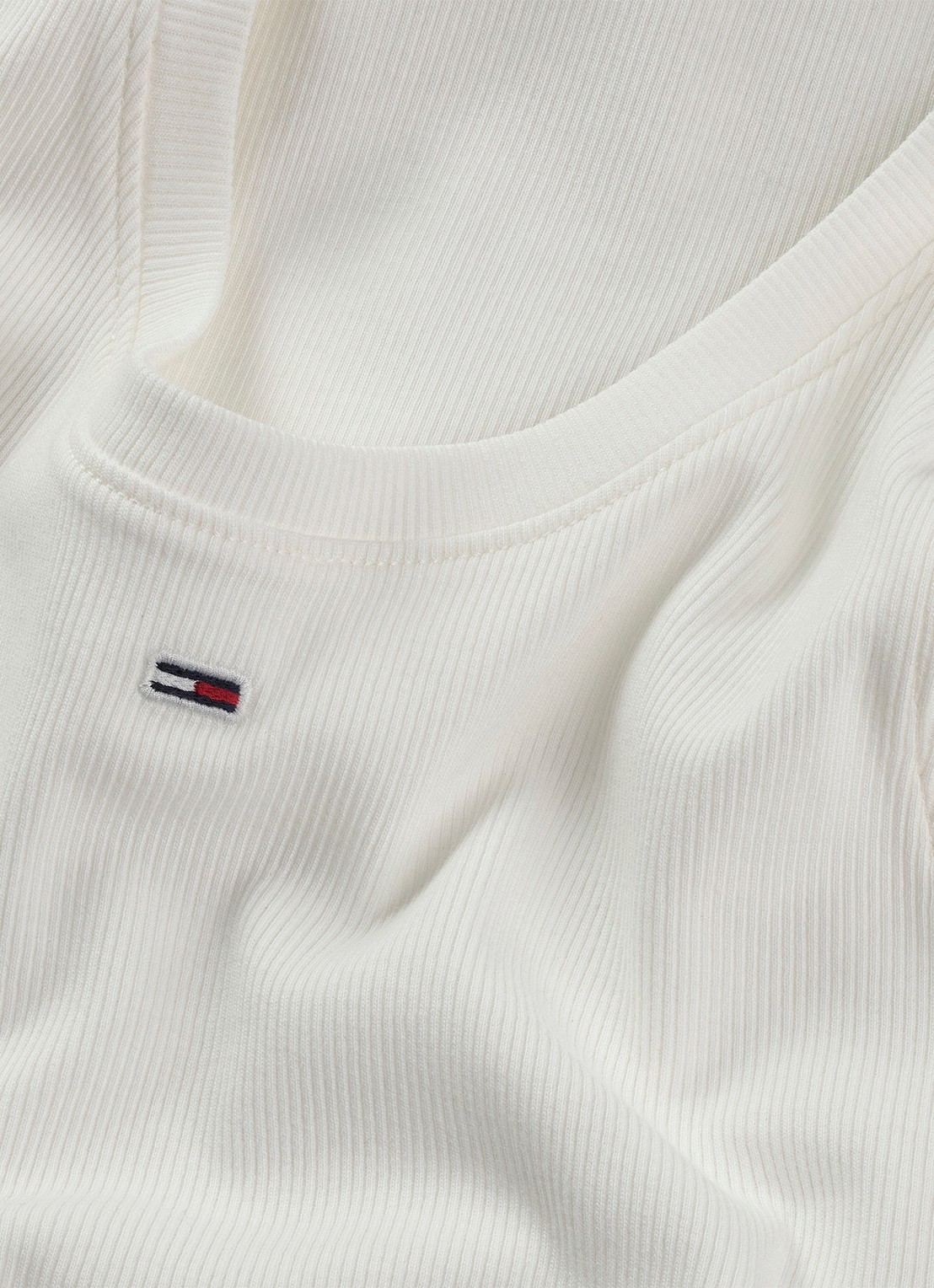 Tommy Hilfiger Essential tanktop met logo - detail 6 wit