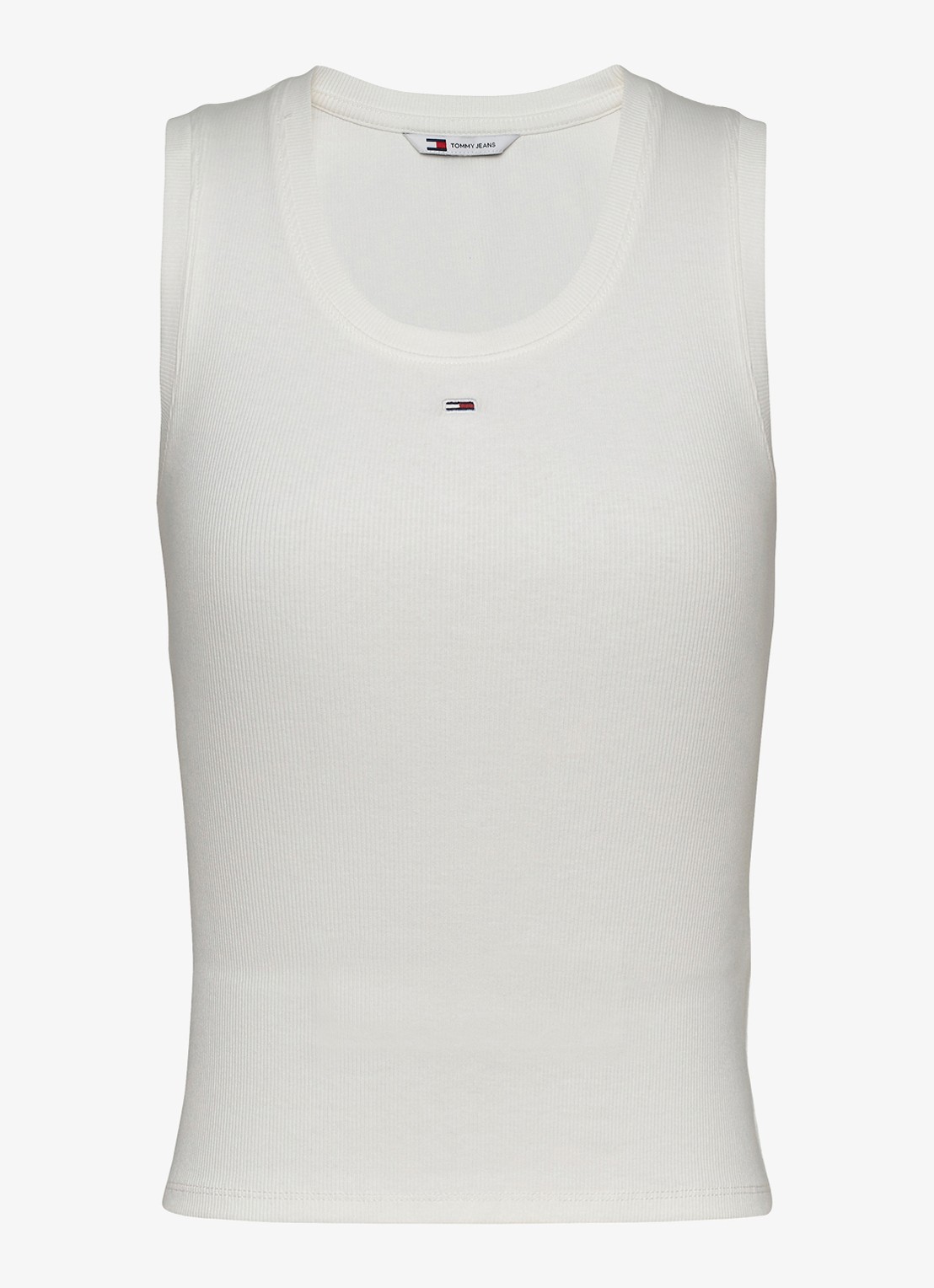 Tommy Hilfiger Essential tanktop met logo - voorkant wit
