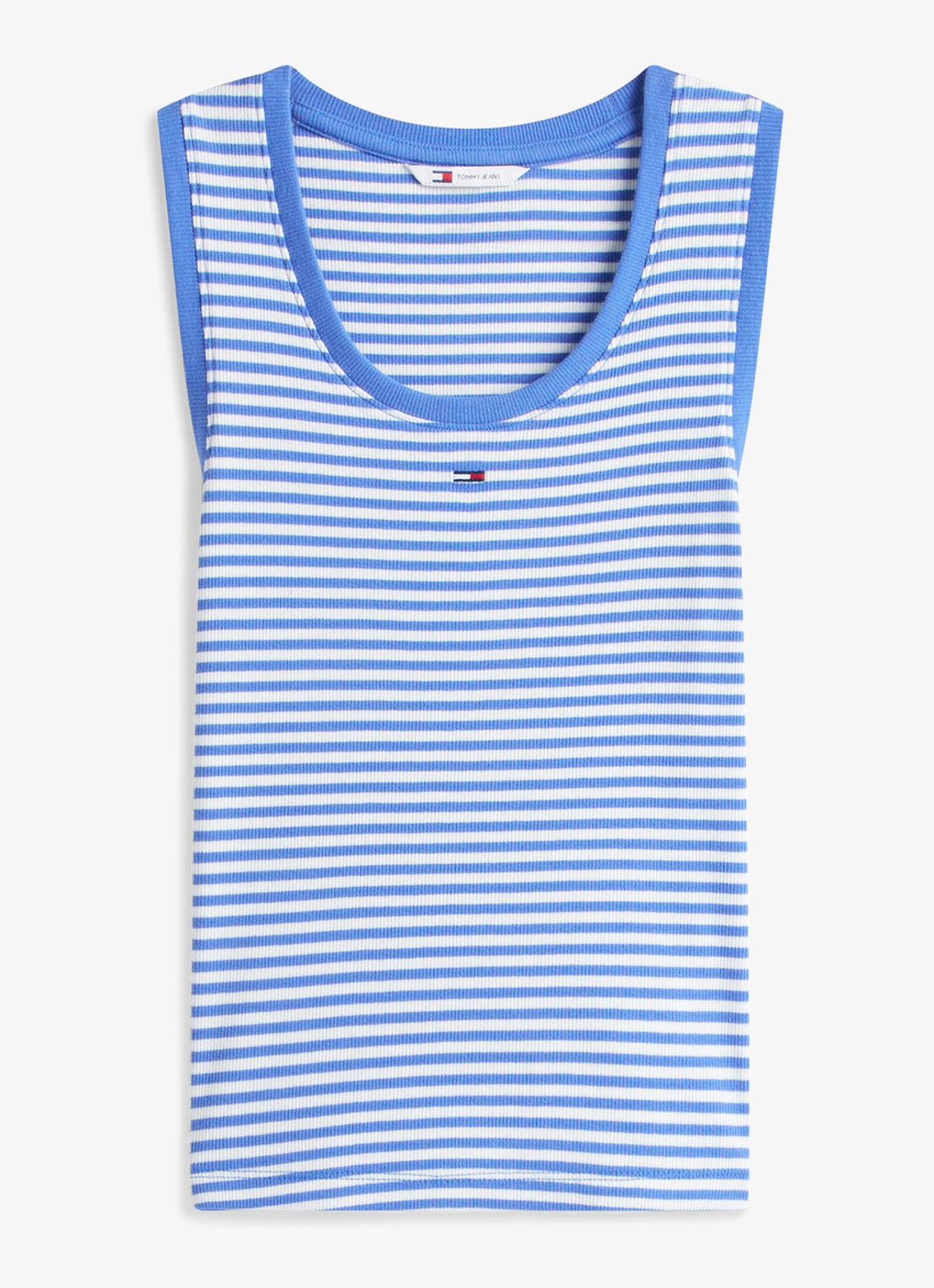 Tommy Hilfiger Essential tanktop met logo - voorkant 2 blauw