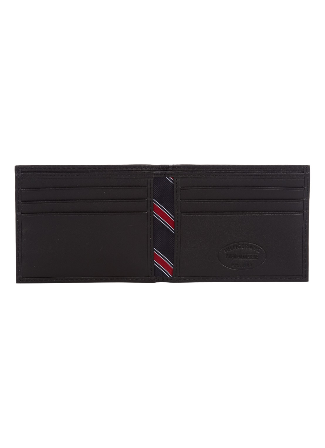 Tommy Hilfiger Eton portemonnee van leer - detail 2 zwart