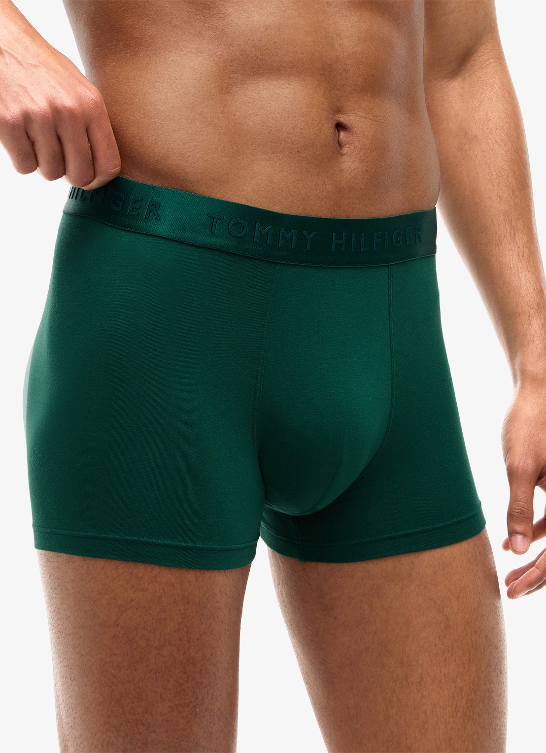 Tommy Hilfiger Everyday Luxe boxershorts met logoband in 3-pack - detail 5 groen