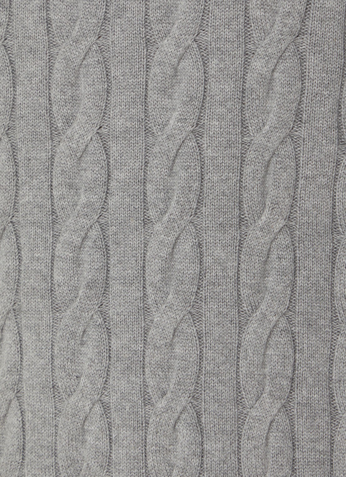 Tommy Hilfiger Flag Embroidery Cable Knit Jumper - detail 2 grijs