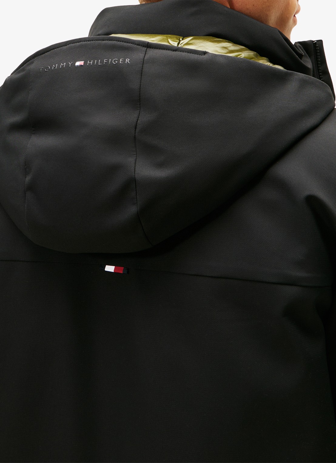 Tommy Hilfiger Gewatteerde parka met capuchon en waterafstotende coating - detail 3 zwart