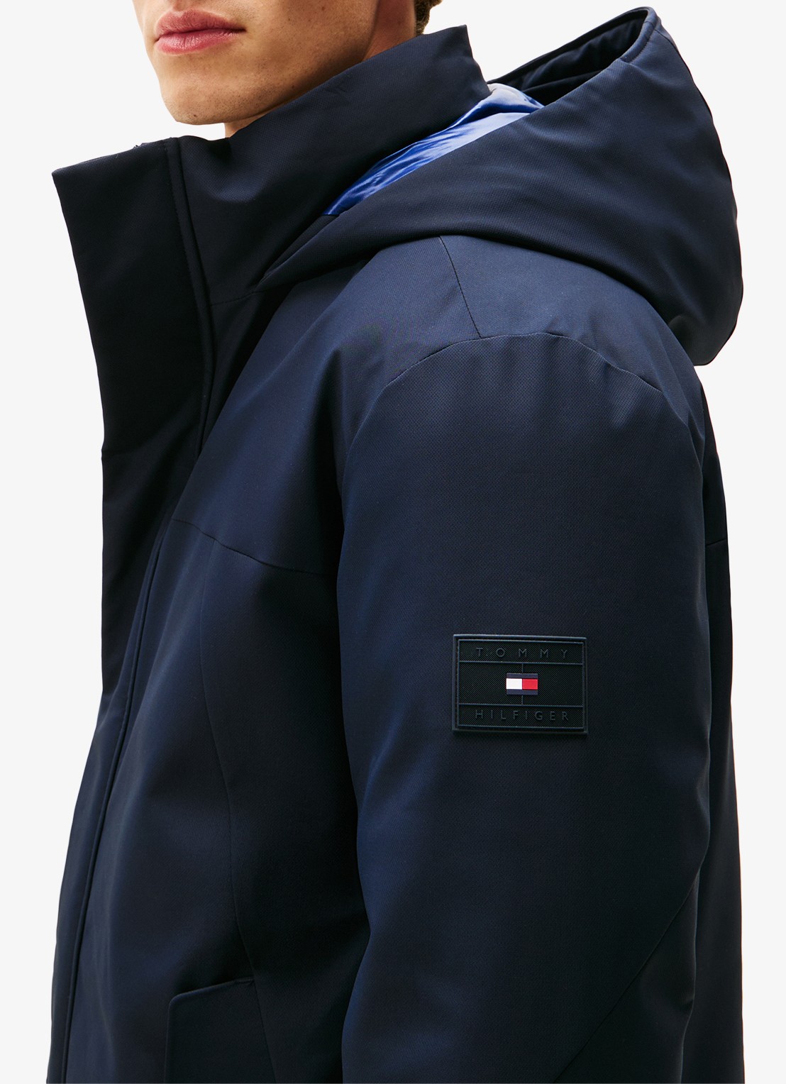 Tommy Hilfiger Gewatteerde parka met capuchon en waterafstotende coating - detail 2 donkerblauw