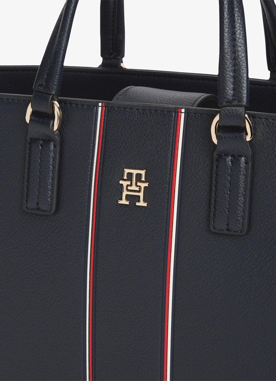 Tommy Hilfiger Handtas met logo - detail 3 donkerblauw