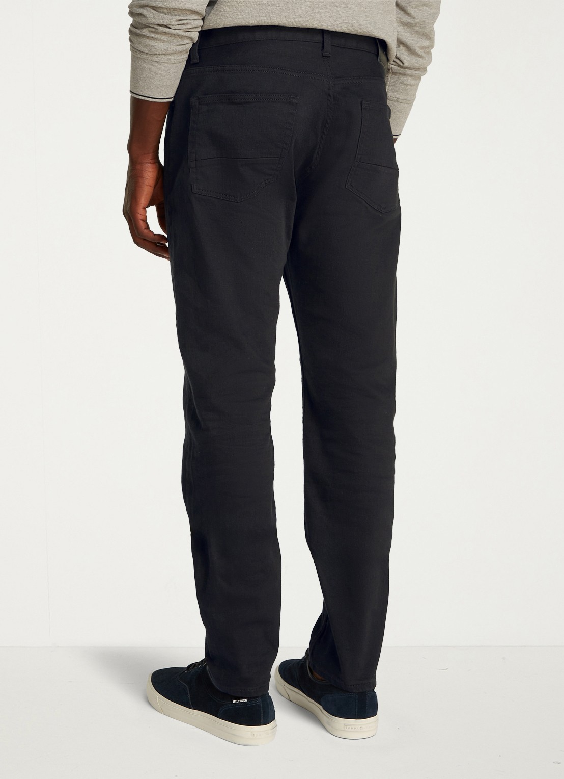 Tommy Hilfiger Harlem slim fit jeans met gekleurde wassing - achterkant 6 zwart