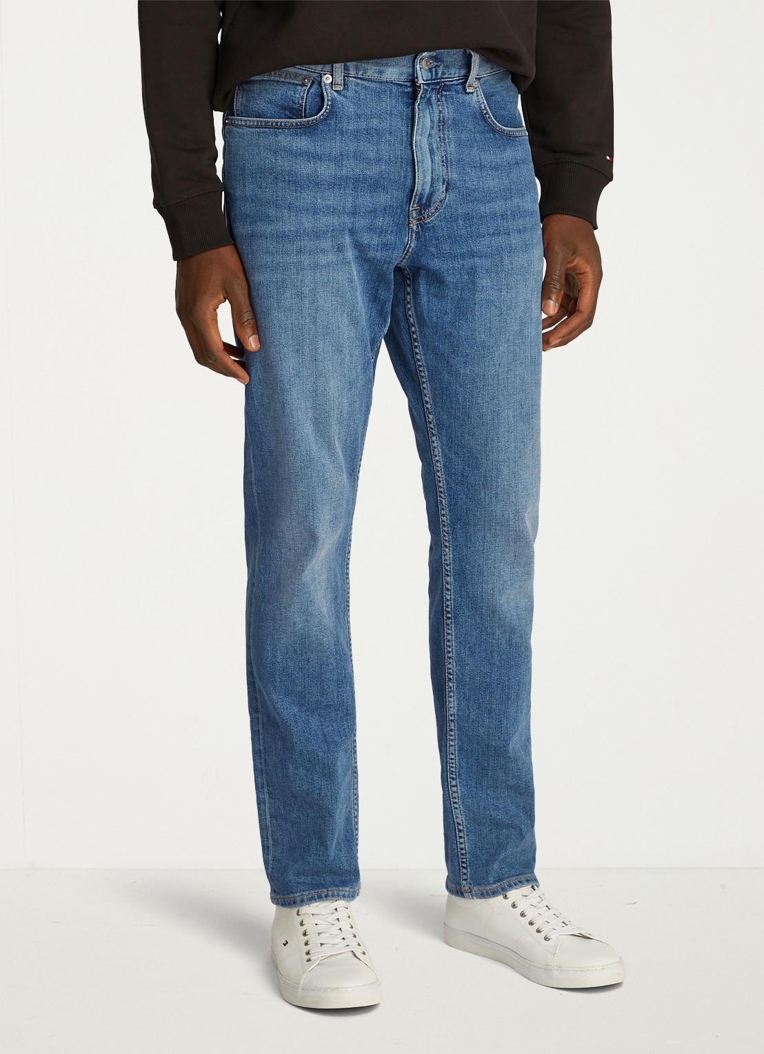 Tommy Hilfiger Harlem slim fit jeans met steekzakken - detail 4 indigo