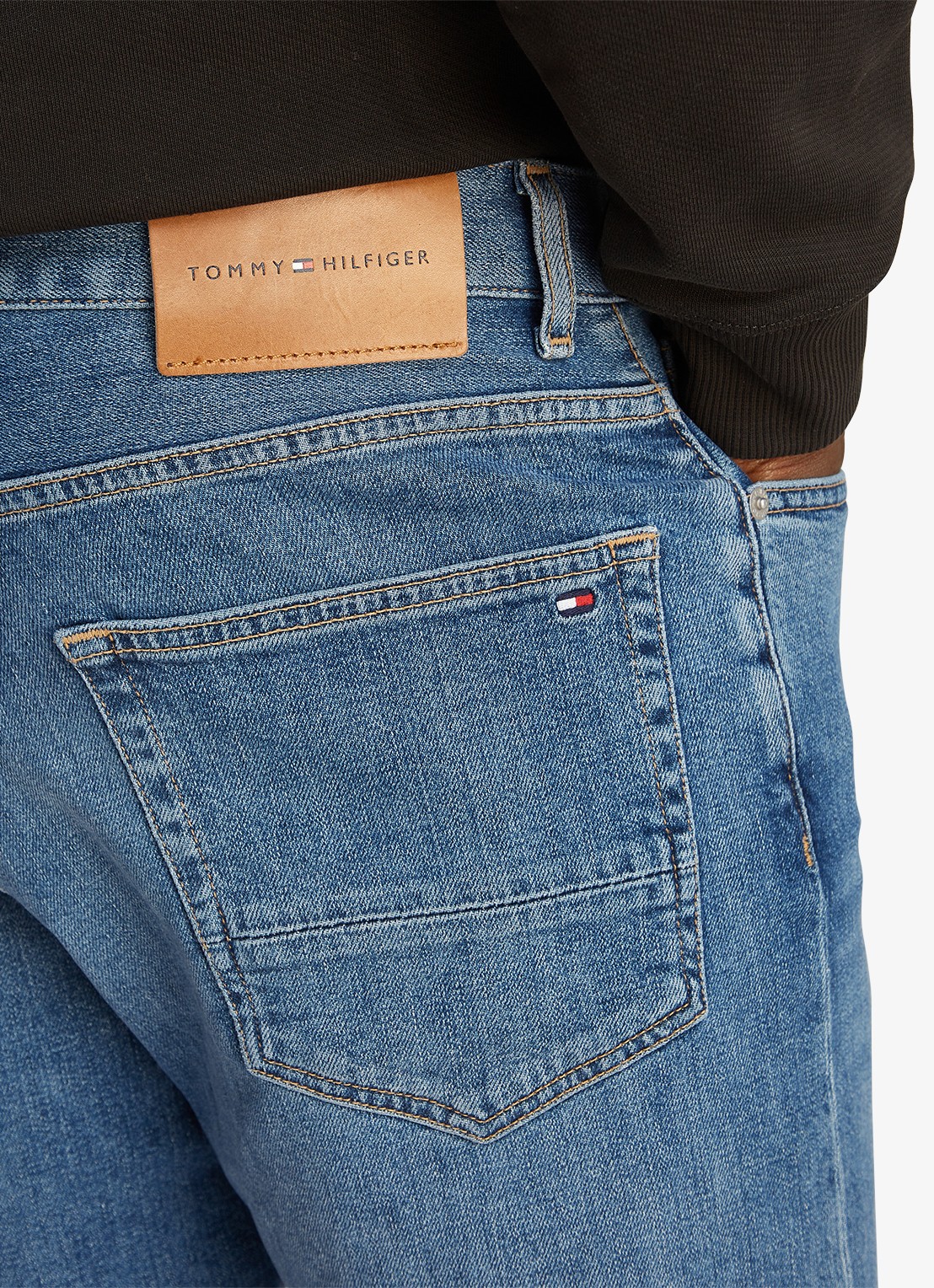 Tommy Hilfiger Harlem slim fit jeans met steekzakken - detail 5 indigo