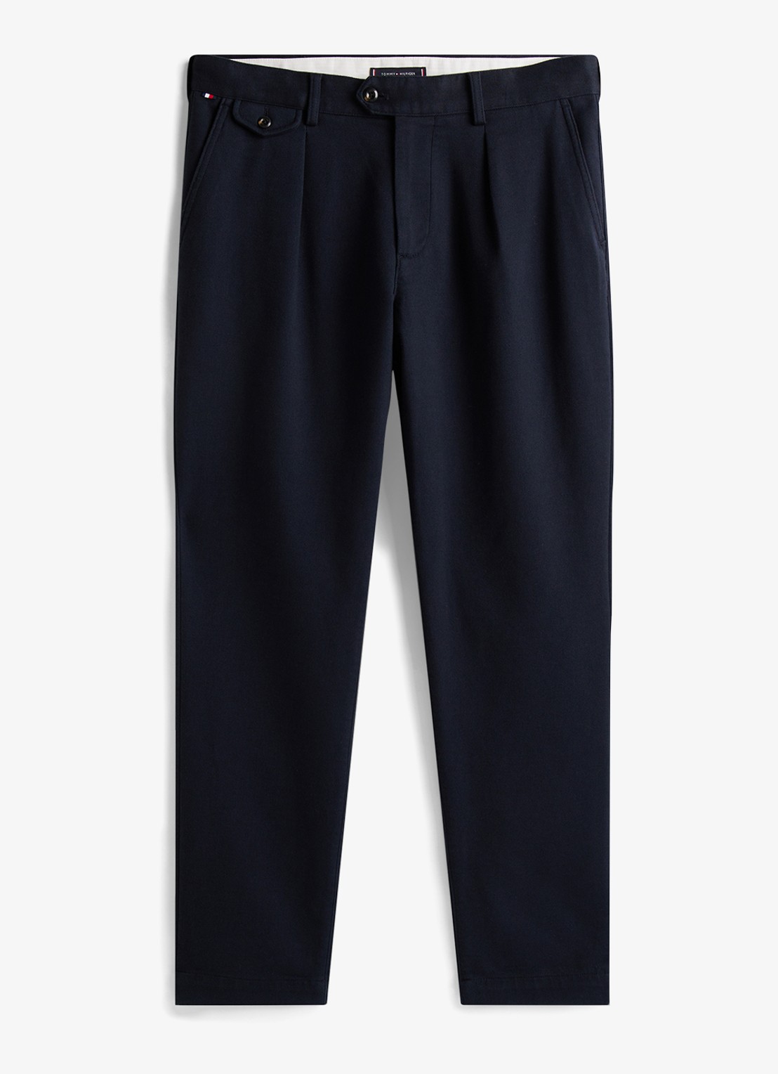 Tommy Hilfiger Harlem tapered jeans met steekzakken - voorkant 2 donkerblauw