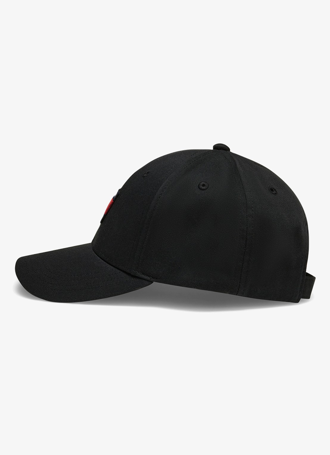Tommy Hilfiger Heritage Flag pet met logoborduring - detail 3 zwart