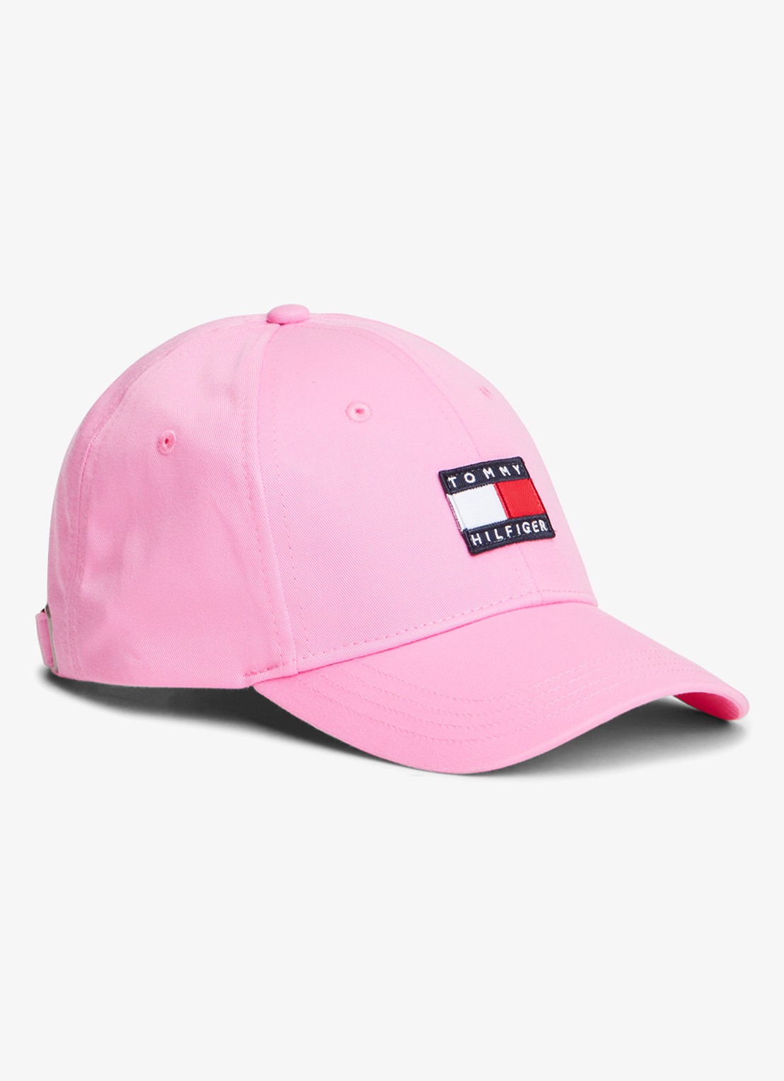 Tommy Hilfiger Heritage Flag pet met logoborduring - voorkant 3 pink daisy-tou / roze