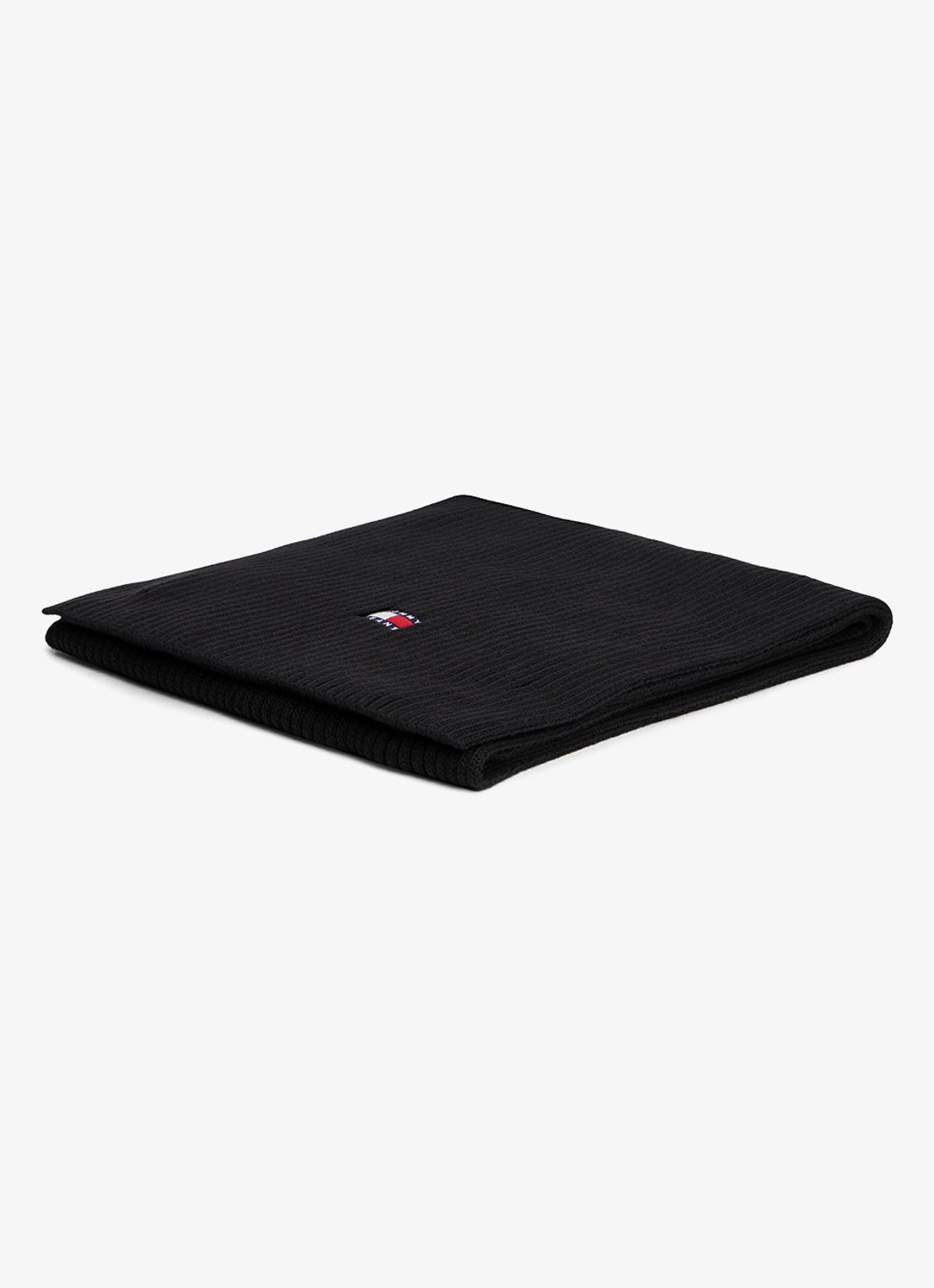 Tommy Hilfiger Heritage sjaal met logo - detail zwart
