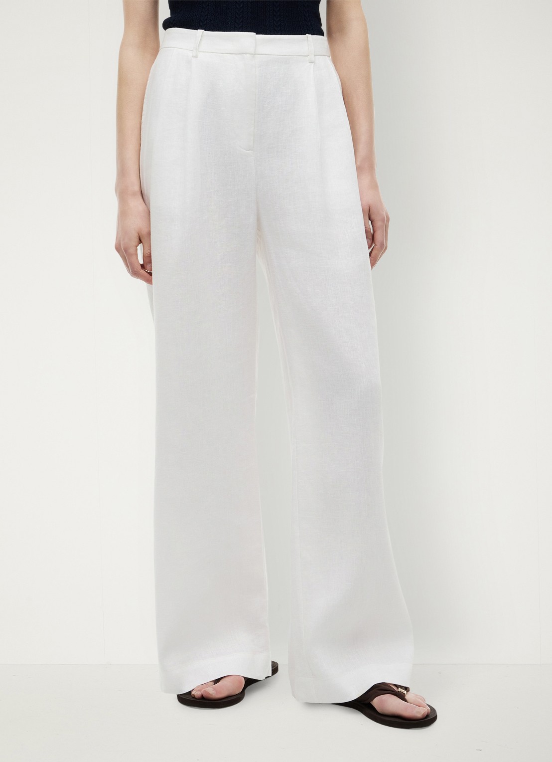 Tommy Hilfiger High waist loose fit pantalon met steekzakken - detail 4 wit