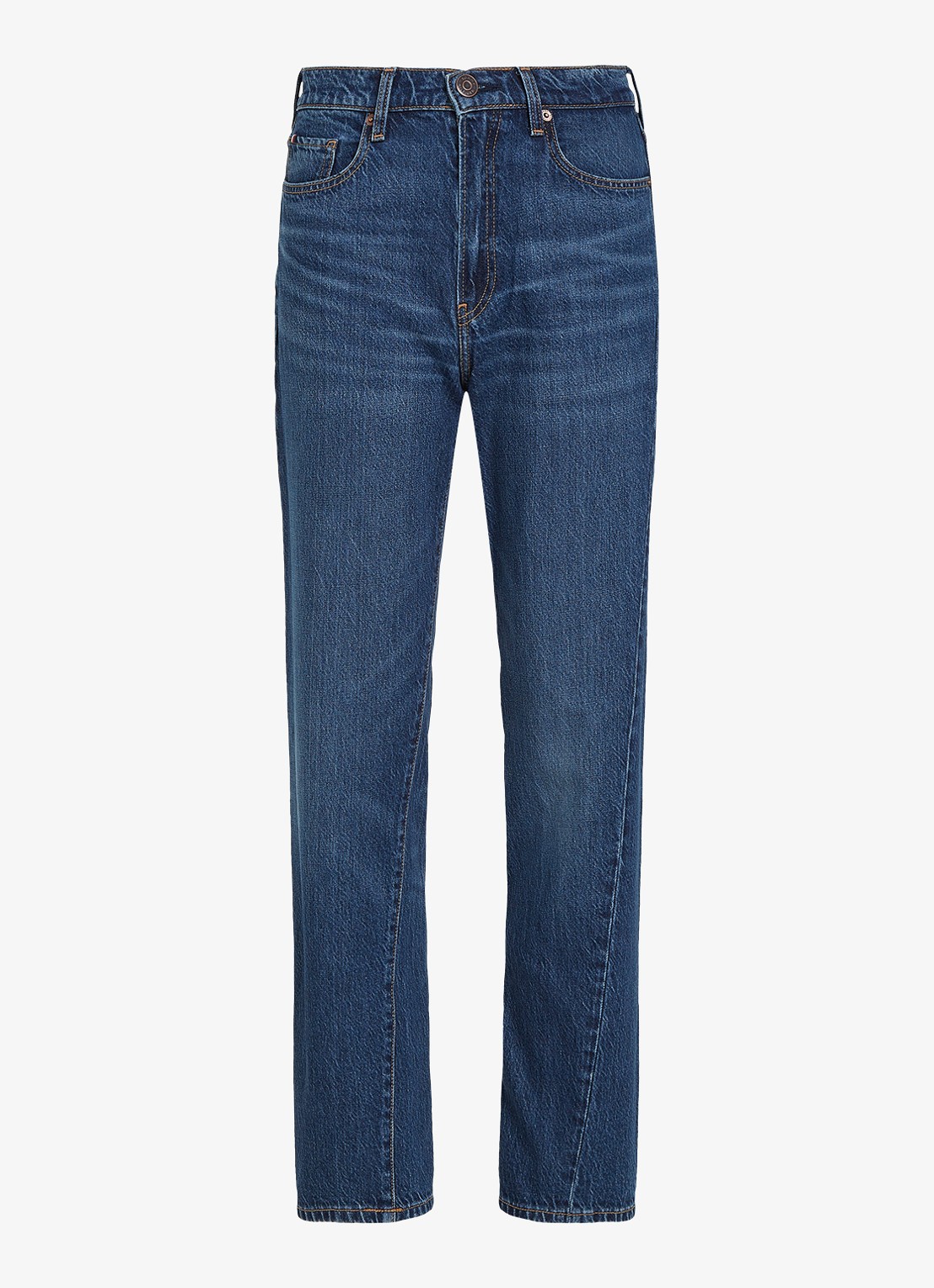 Tommy Hilfiger High waist straight leg jeans met steekzakken - voorkant 2 indigo