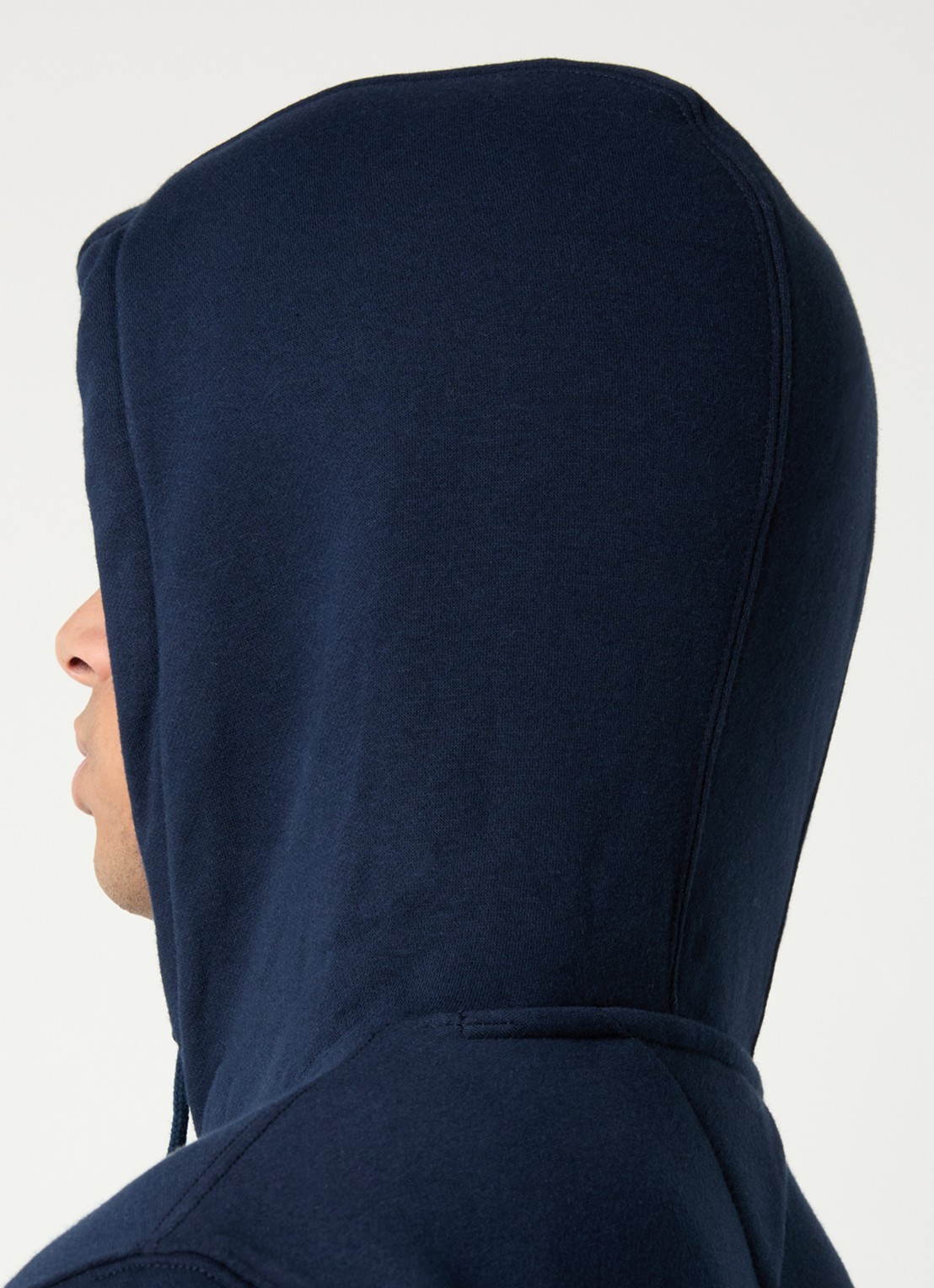 Tommy Hilfiger Hoodie met gemêleerd dessin en logoborduring - detail 3 donkerblauw