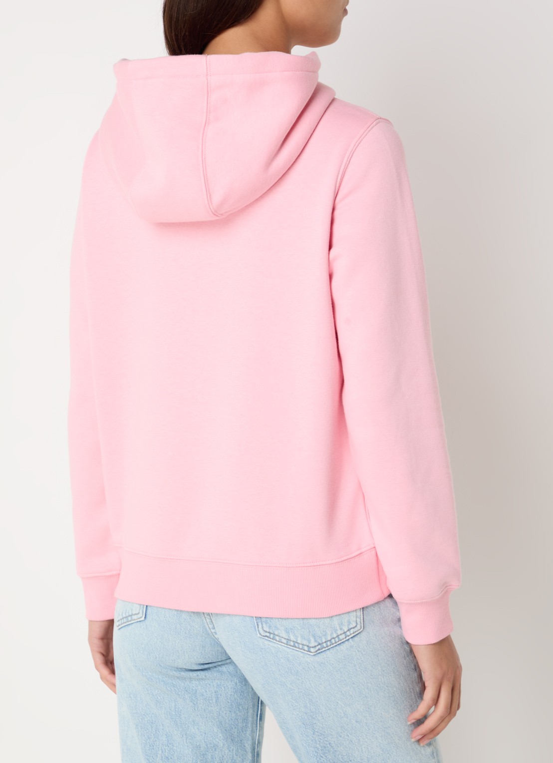 Tommy Hilfiger Hoodie met kangoeroezak en logo - achterkant 3 roze