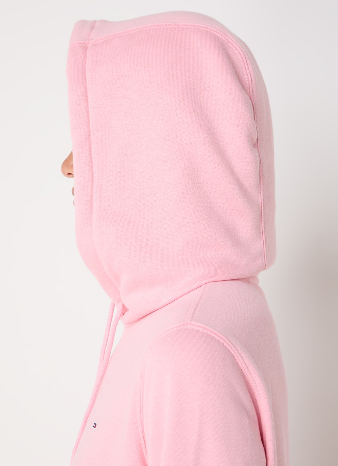 Tommy Hilfiger Hoodie met kangoeroezak en logo - detail 5 roze