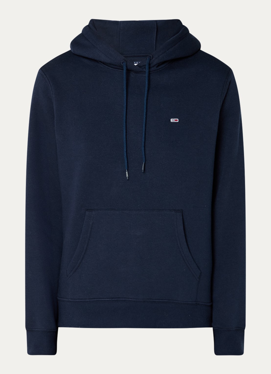 Tommy Hilfiger Hoodie met kangoeroezak en logo - voorkant 2 donkerblauw
