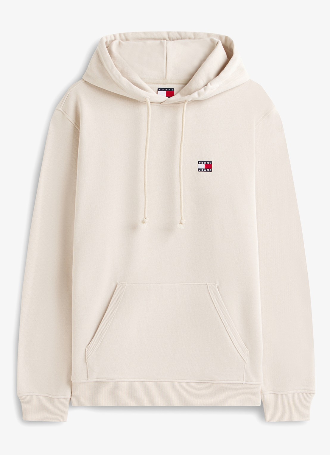 Tommy Hilfiger Hoodie met logo - voorkant 4 gebroken wit