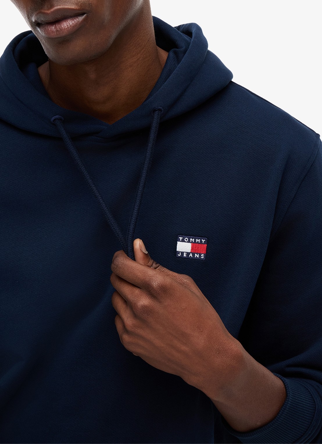 Tommy Hilfiger Hoodie met logo - detail 5 donkerblauw