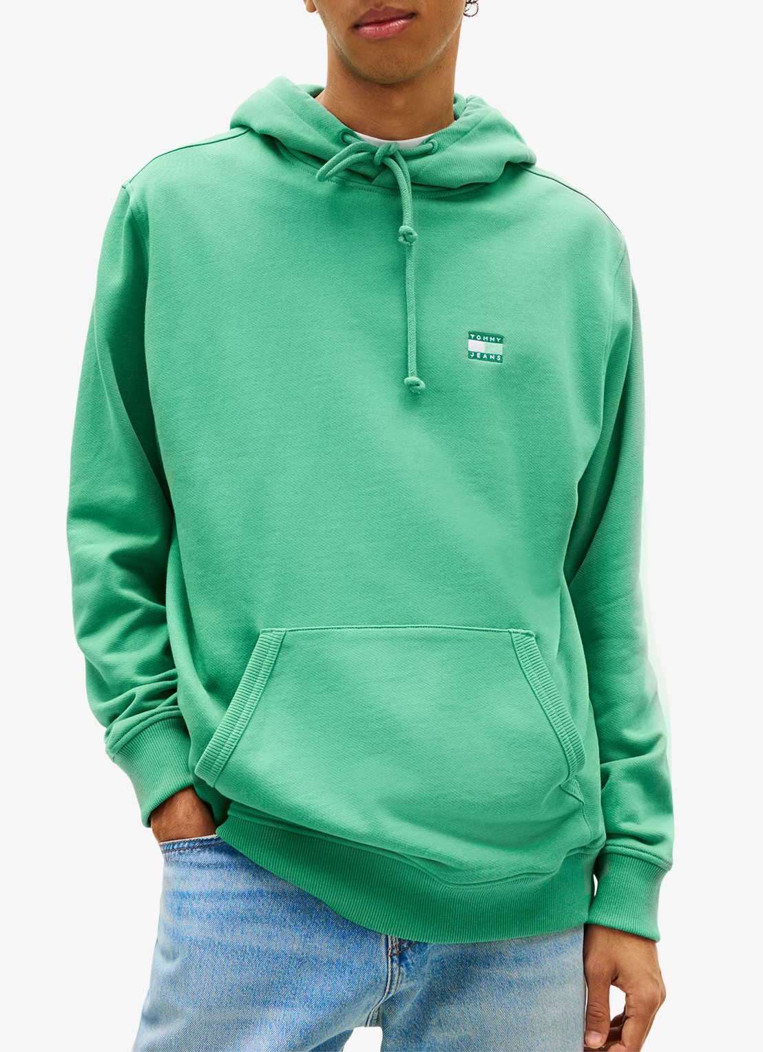 Tommy Hilfiger Hoodie met logo - detail 3 groen