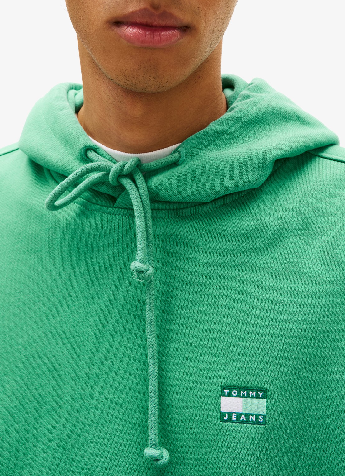 Tommy Hilfiger Hoodie met logo - detail 4 groen
