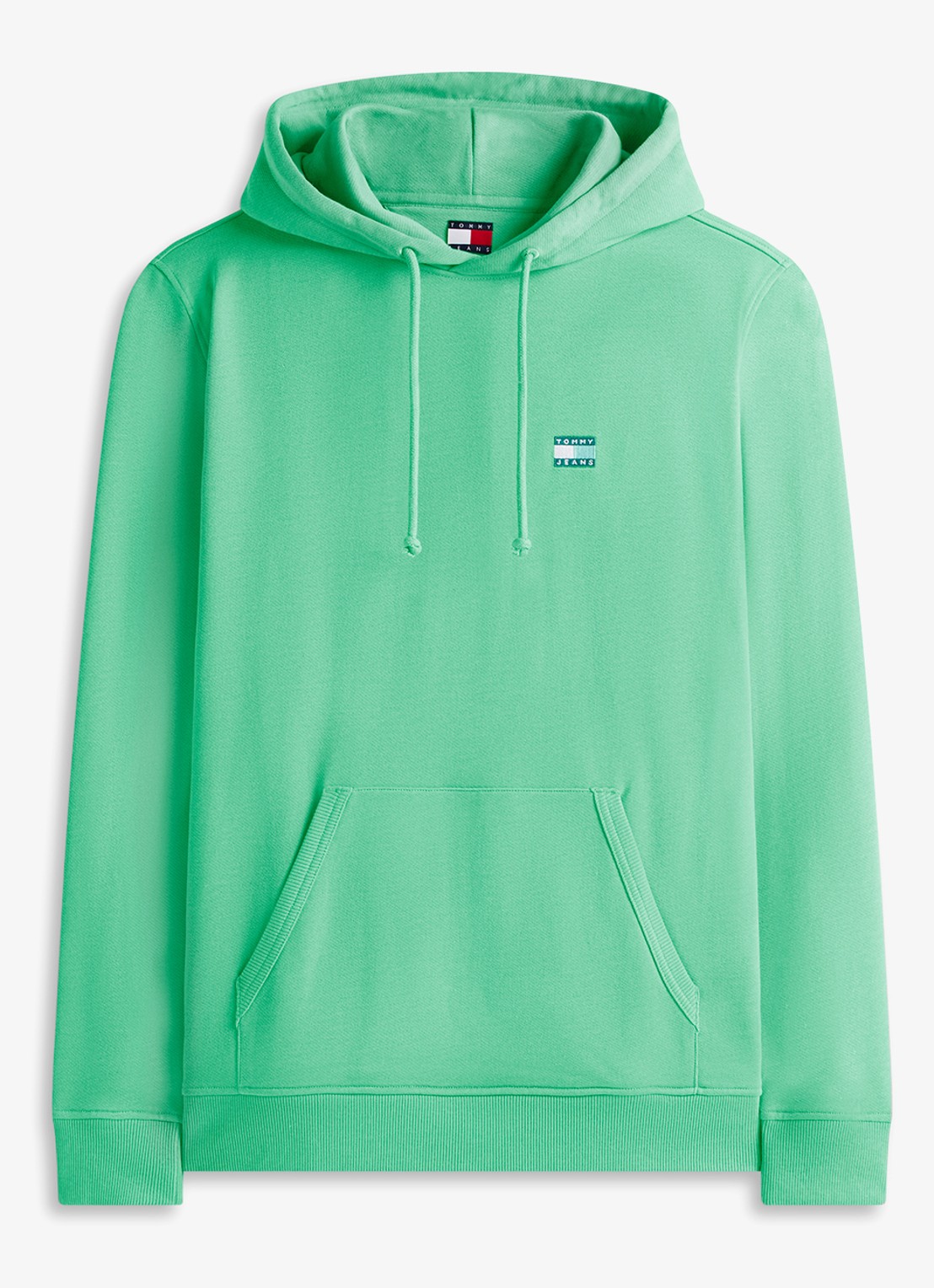 Tommy Hilfiger Hoodie met logo - voorkant groen