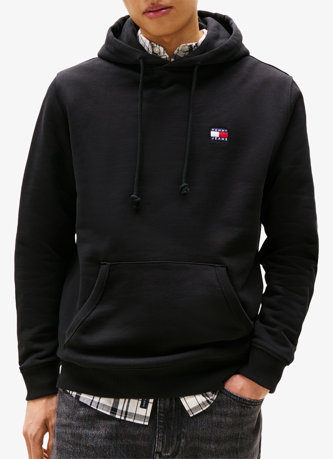 Tommy Hilfiger Hoodie met logoborduring - detail 4 zwart