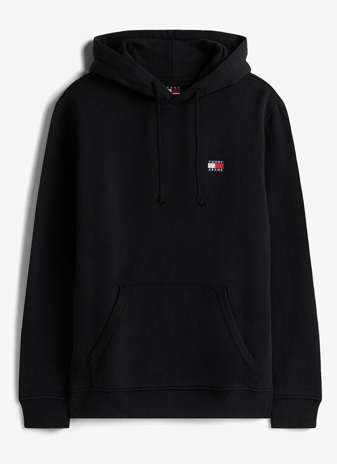 Tommy Hilfiger Hoodie met logoborduring - voorkant 2 zwart