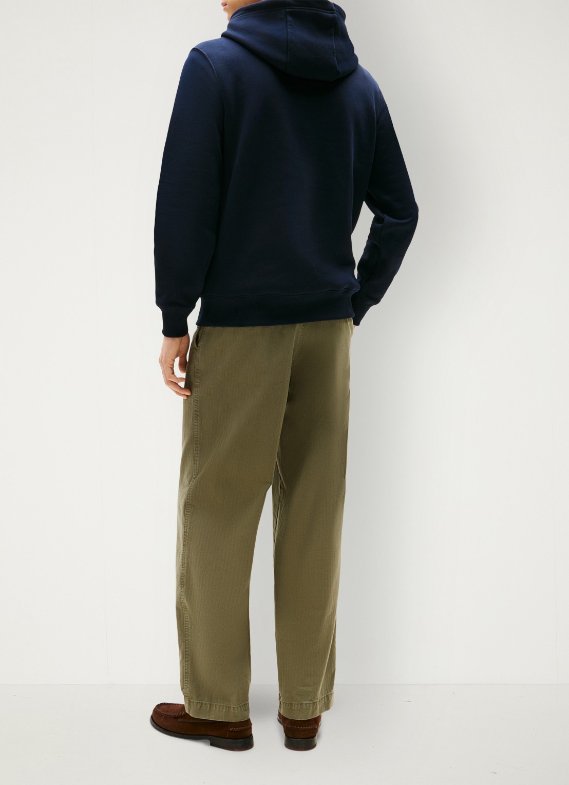 Tommy Hilfiger Hoodie met logoborduring - achterkant 3 donkerblauw