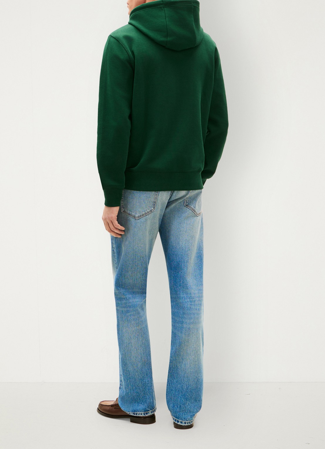 Tommy Hilfiger Hoodie met logoborduring - achterkant 3 donkergroen