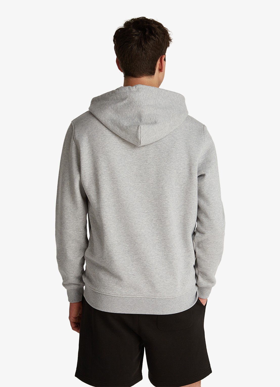 Tommy Hilfiger Hoodie met logoborduring - achterkant 3 grijs