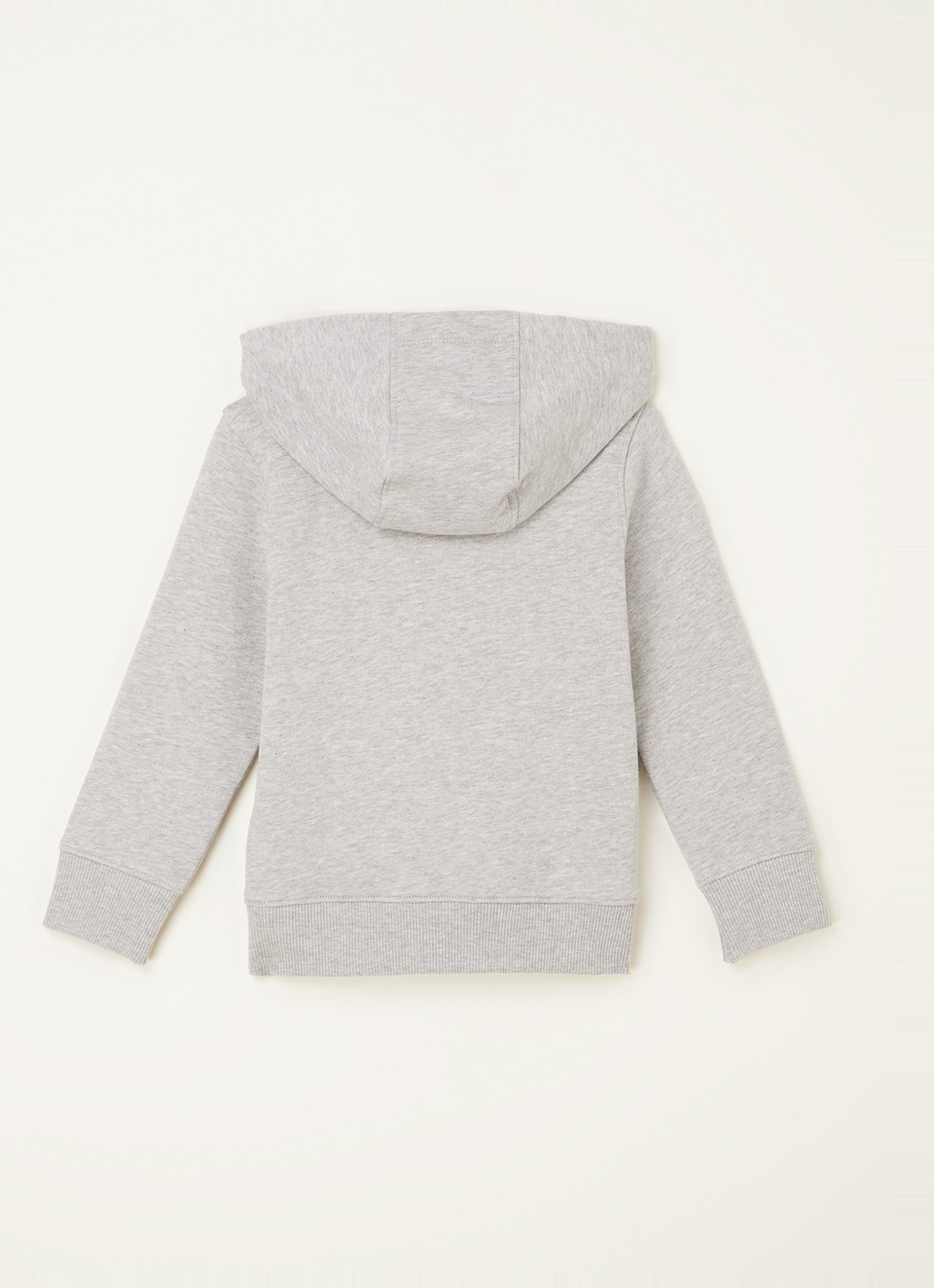 Tommy Hilfiger Hoodie met logoborduring - voorkant 2 grijsmele