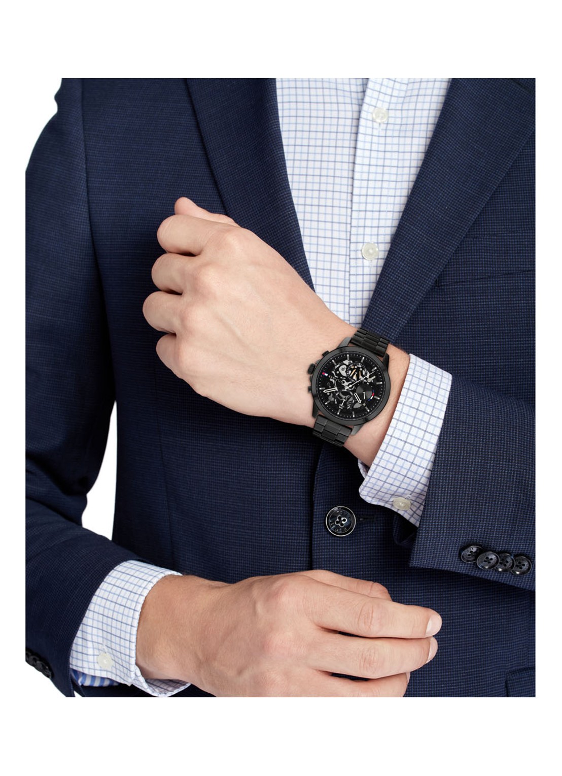 Tommy Hilfiger Horloge TH1710478 - detail 3 zwart