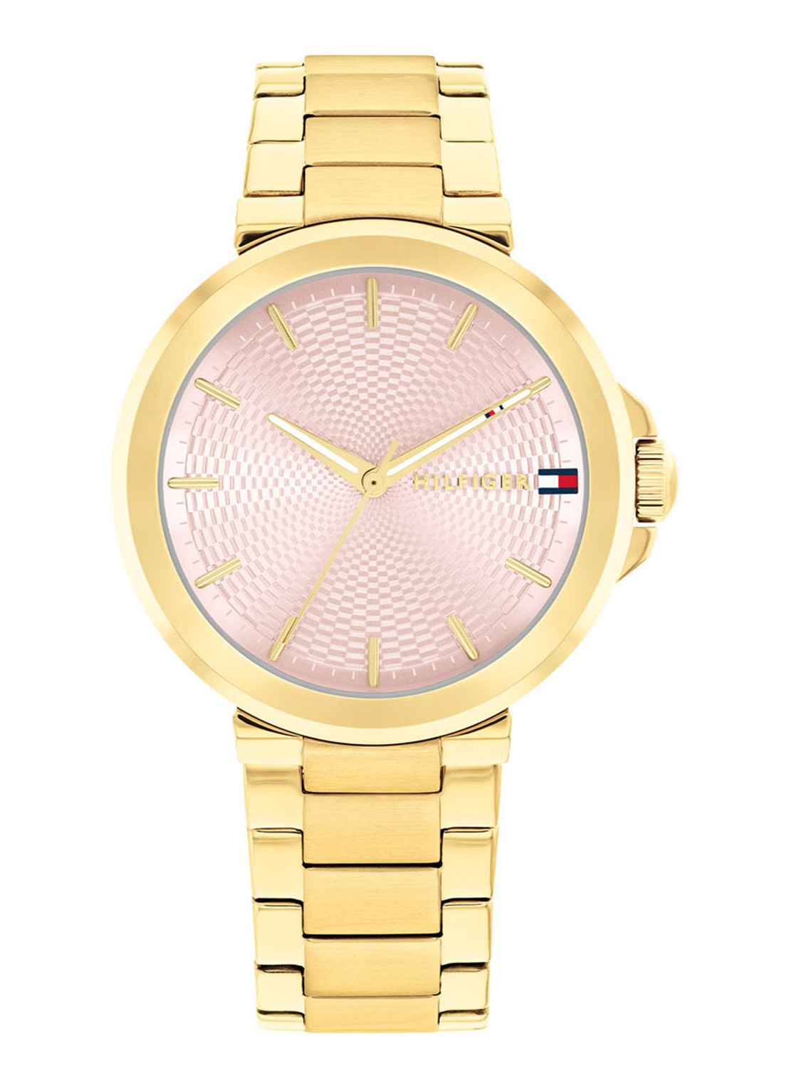 Tommy Hilfiger Horloge TH1710486 - voorkant goud