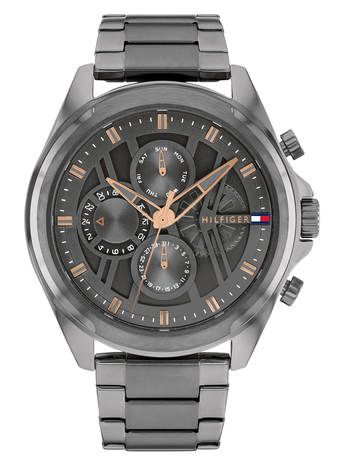 Tommy Hilfiger Horloge TH1710657   - voorkant grijs