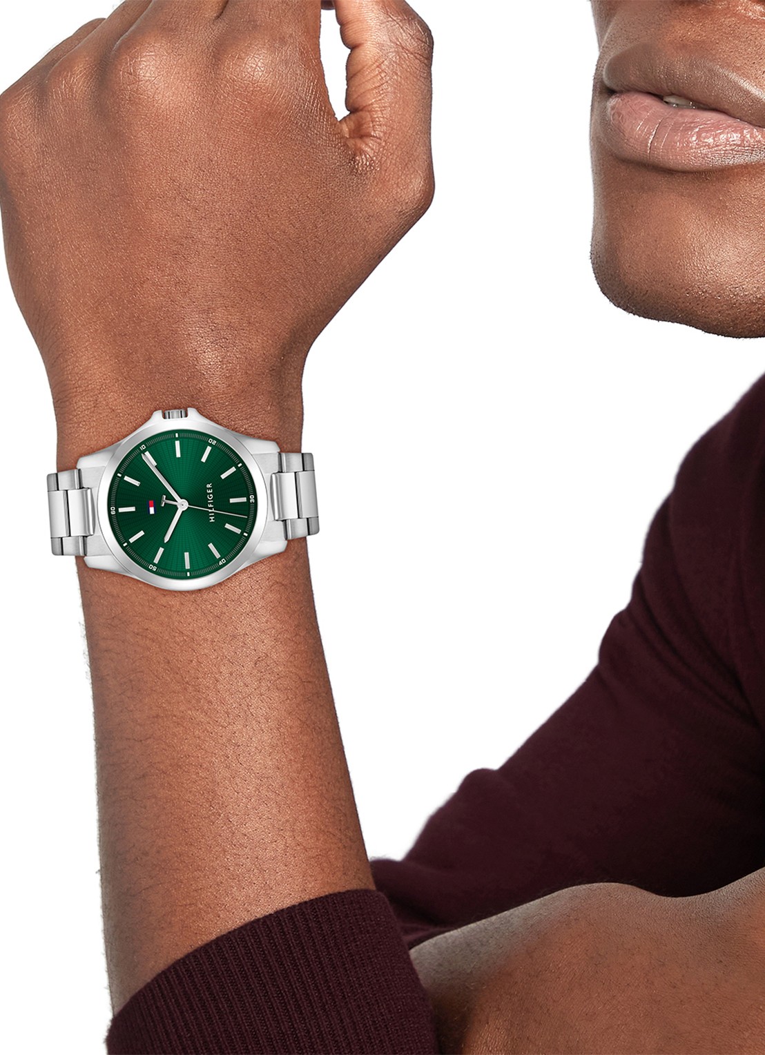 Tommy Hilfiger Horloge TH1710672   - voorkant 4 goud