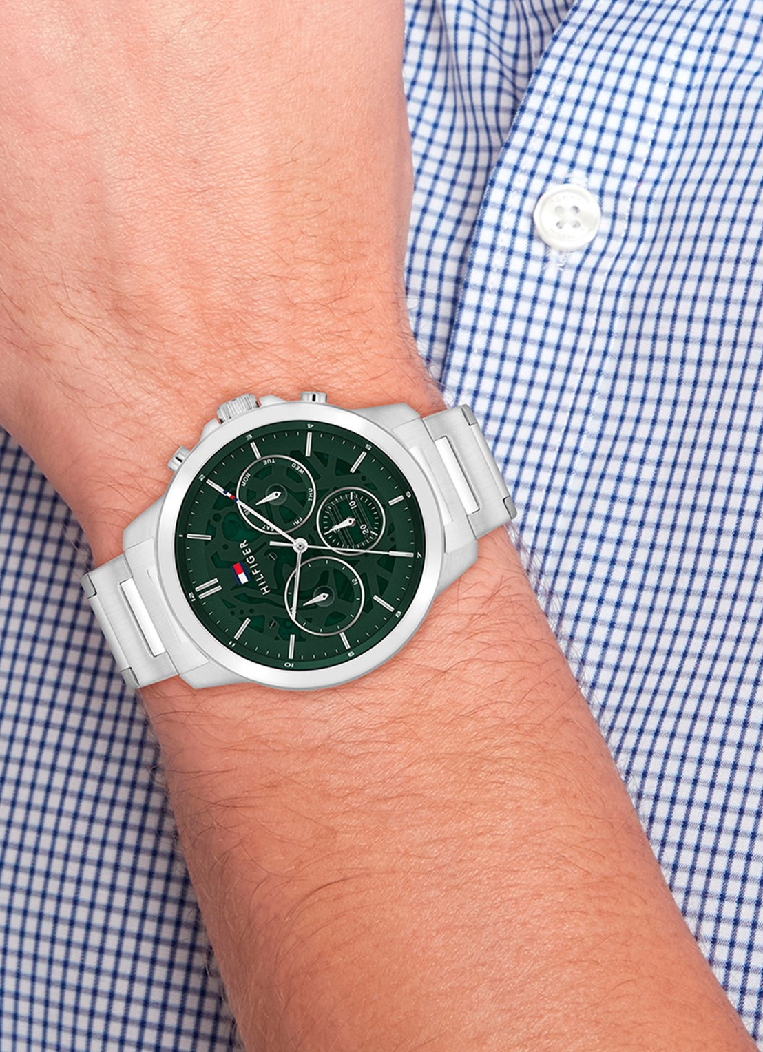 Tommy Hilfiger Horloge TH1710686 - voorkant 4 zilver
