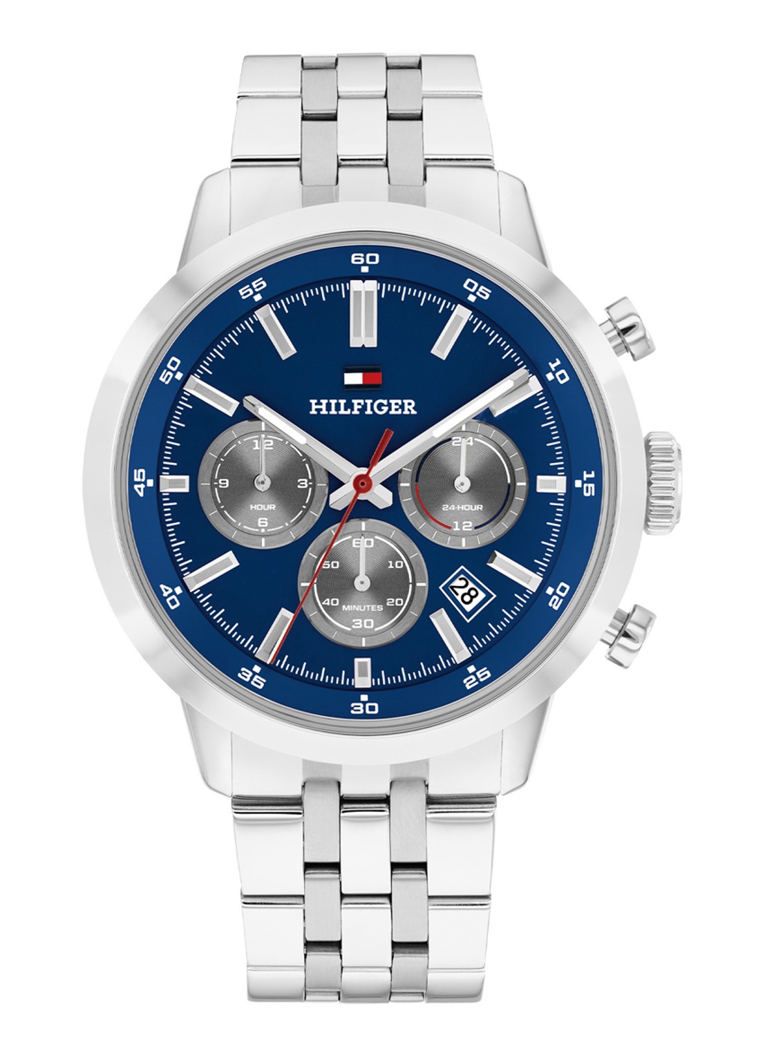 Tommy Hilfiger Horloge TH1710753  - voorkant 3 zilver