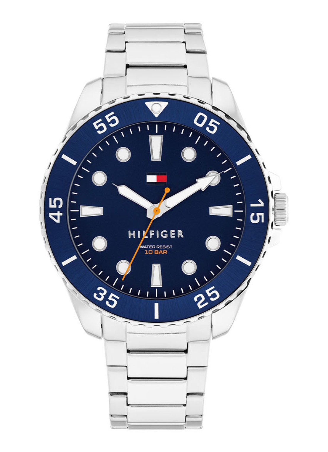 Tommy Hilfiger Horloge TH1782544 - voorkant zilver