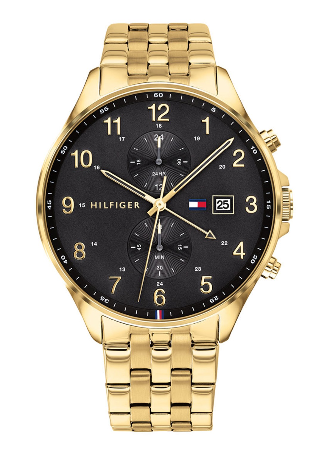 Tommy Hilfiger Horloge TH1791708 - voorkant goud