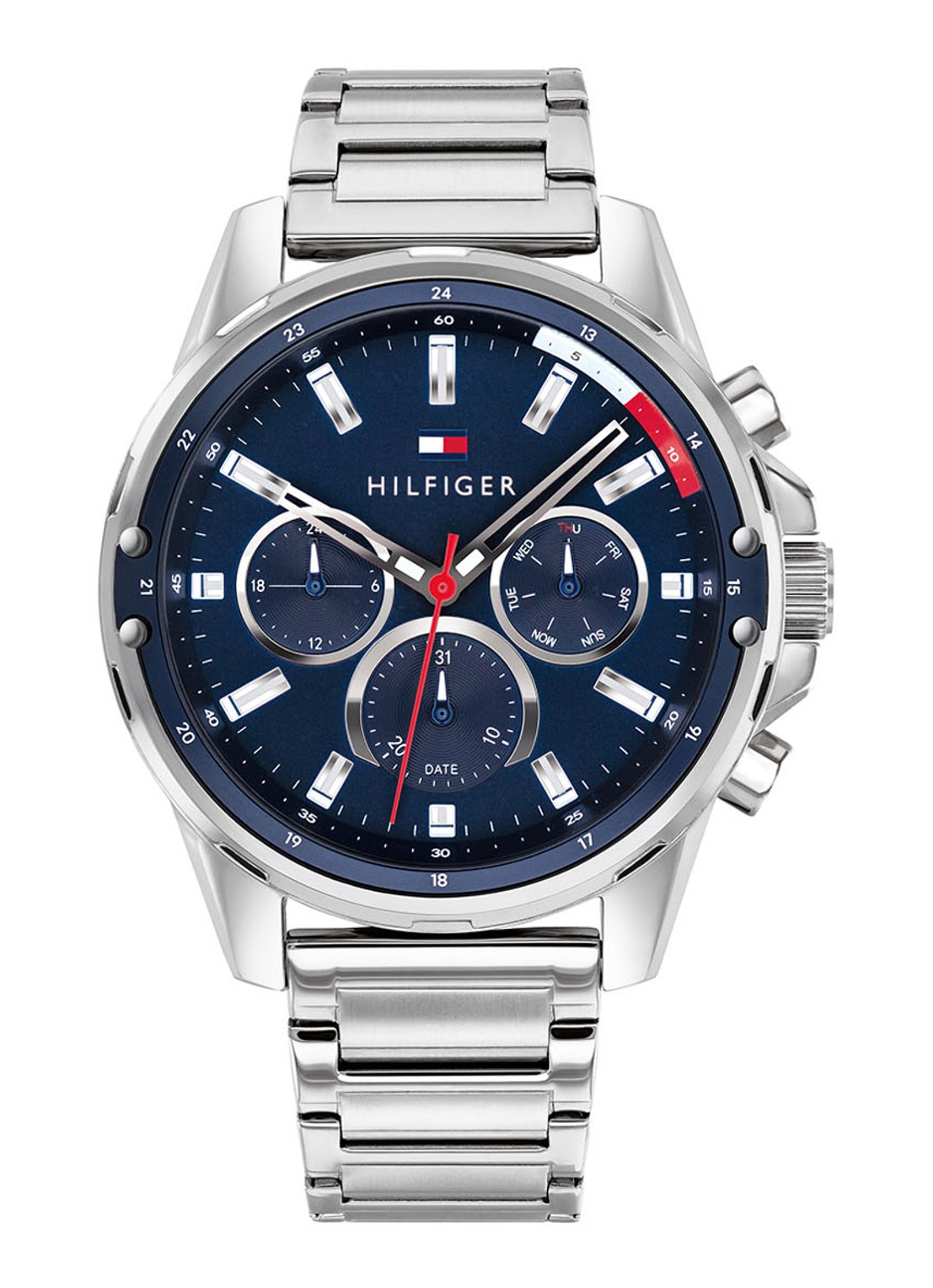 Tommy Hilfiger Horloge TH1791788 - voorkant 3 zilver