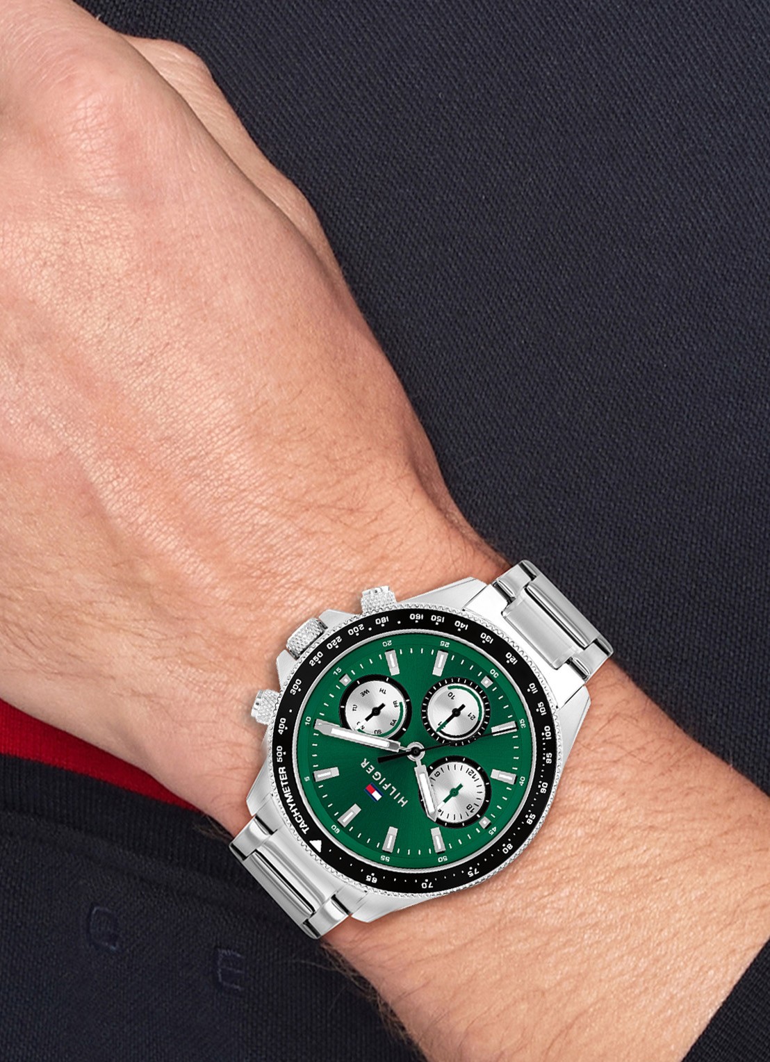 Tommy Hilfiger Horloge TH1792211 - voorkant 2 zilver