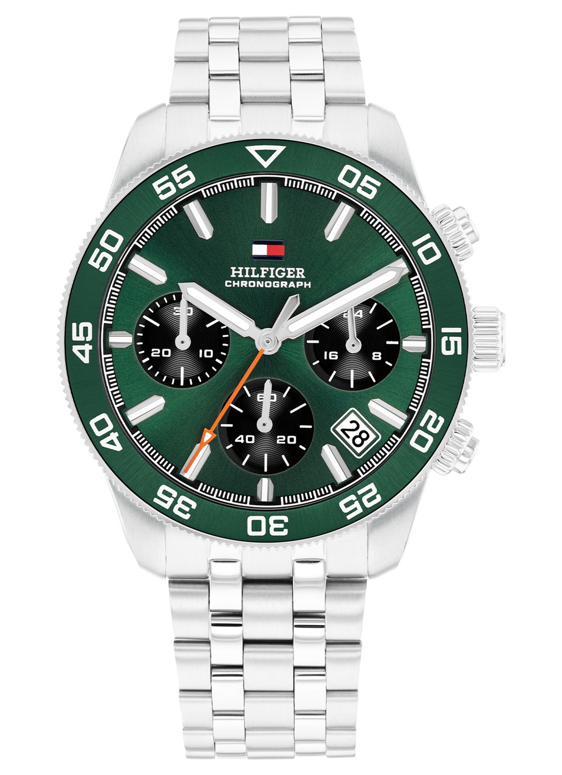 Tommy Hilfiger Horloge TH1792214   - voorkant zilver