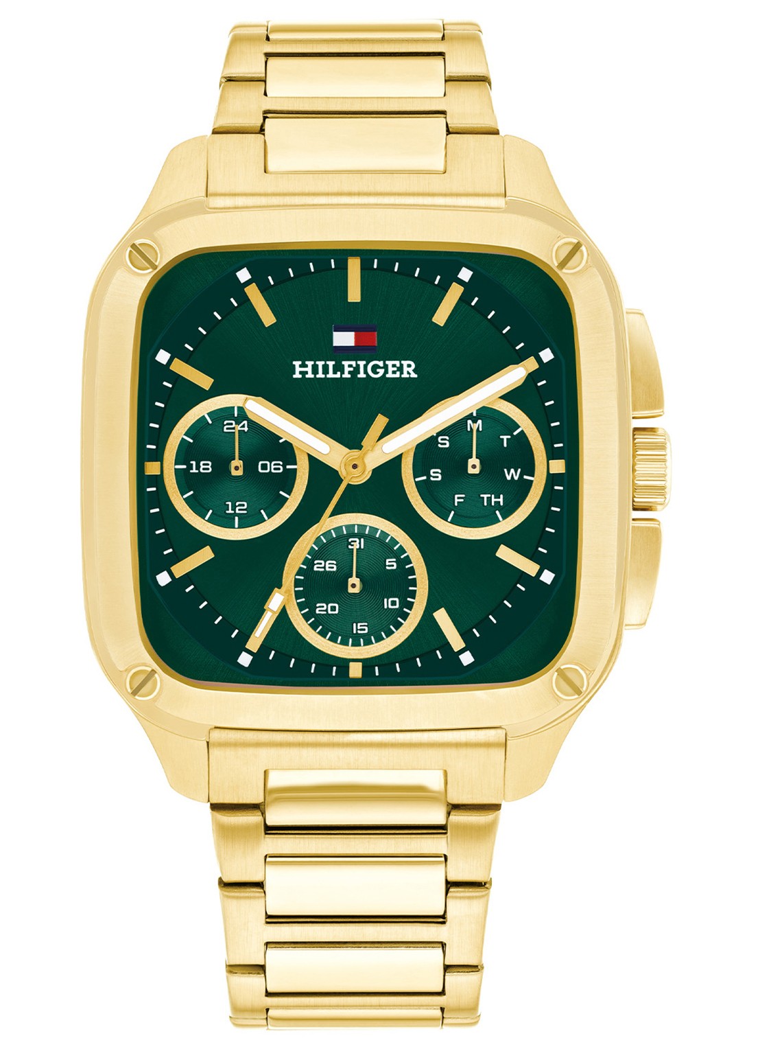 Tommy Hilfiger Horloge TH1792223   - voorkant goud