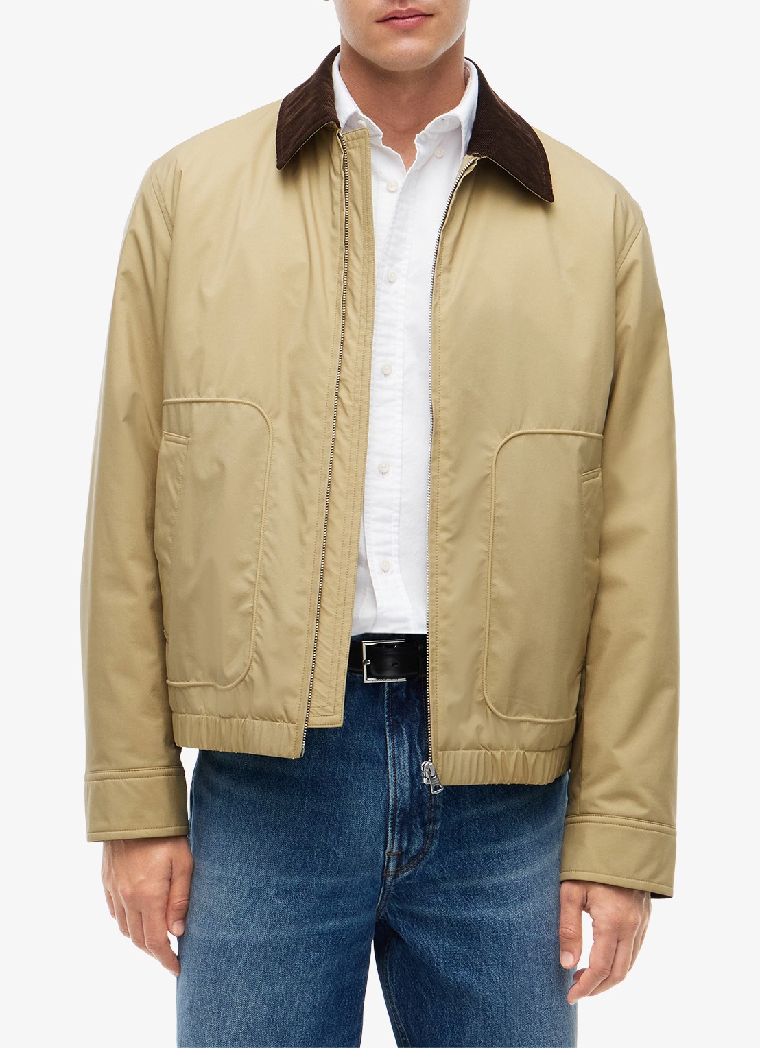Tommy Hilfiger  Ivy jas met details van corduroy  - detail 6 khaki