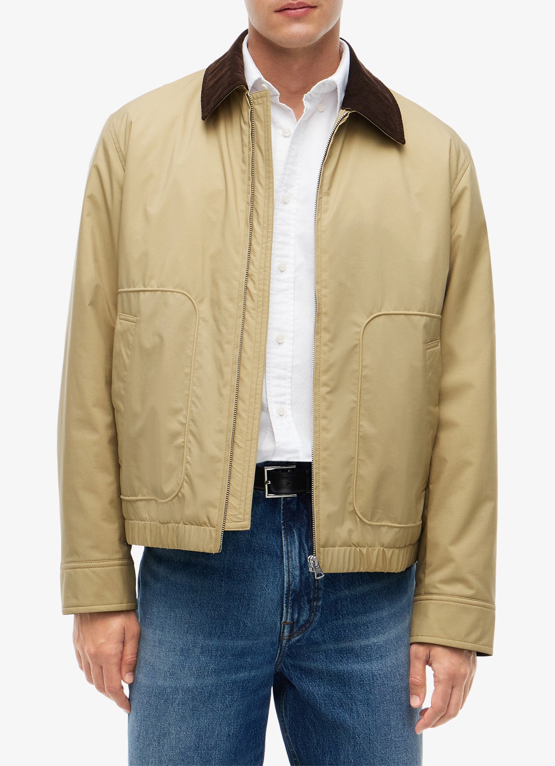 Tommy Hilfiger  Ivy jas met details van corduroy  - detail 9 khaki