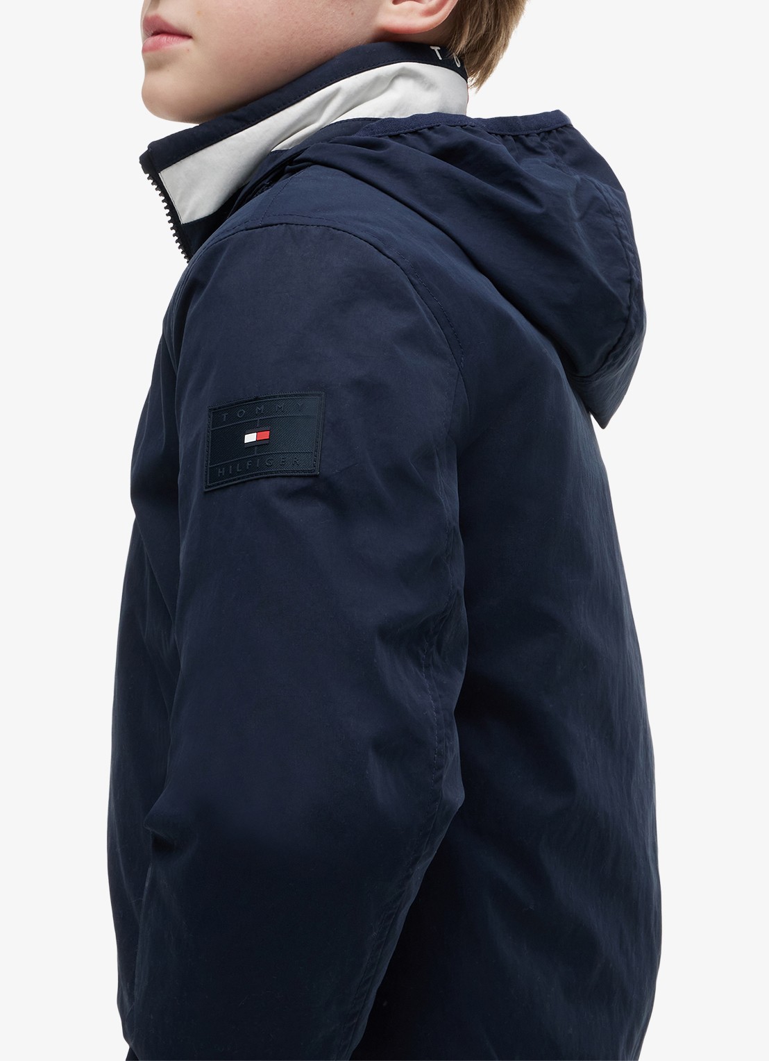 Tommy Hilfiger Jack met logo en steekzakken - detail 6 dark night navy-c1g