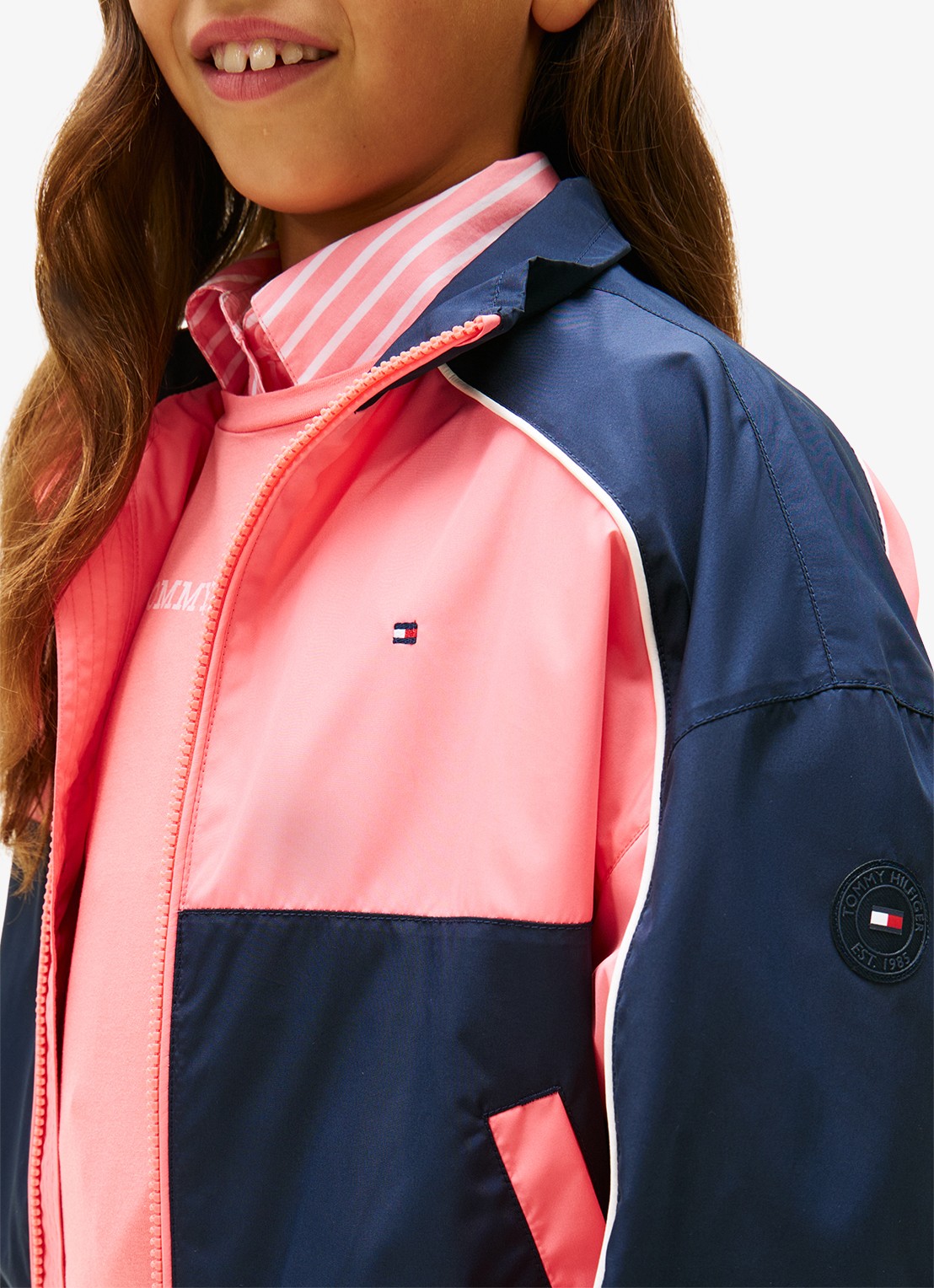 Tommy Hilfiger Jack met logo en steekzakken - detail 2 multicolor